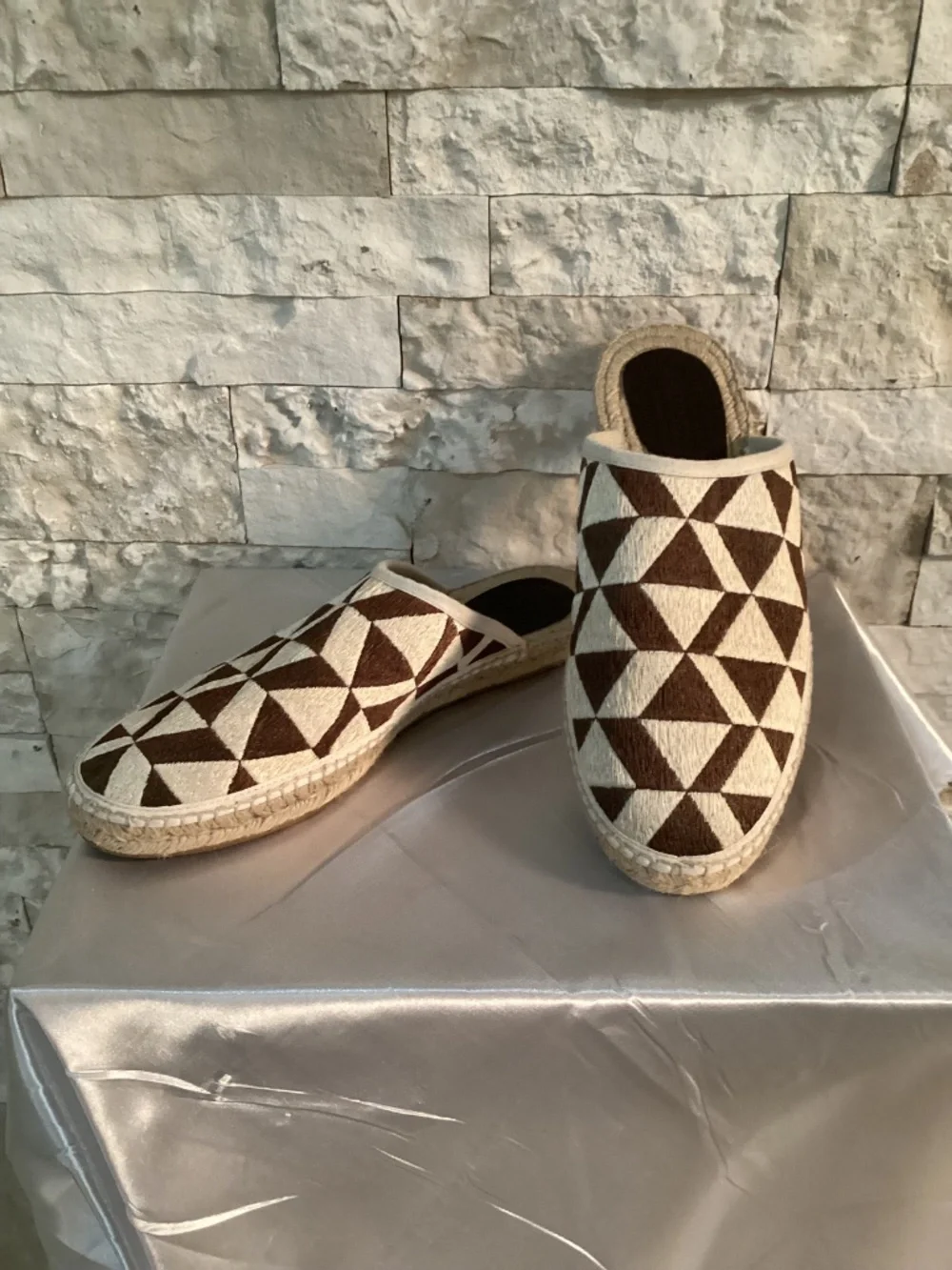 Todd Snyder x Guanabana Geometric Woven Mule Espadrilles Men’s Size 12 EU 45